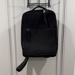 Calpak Black Backpack with Woven Detail